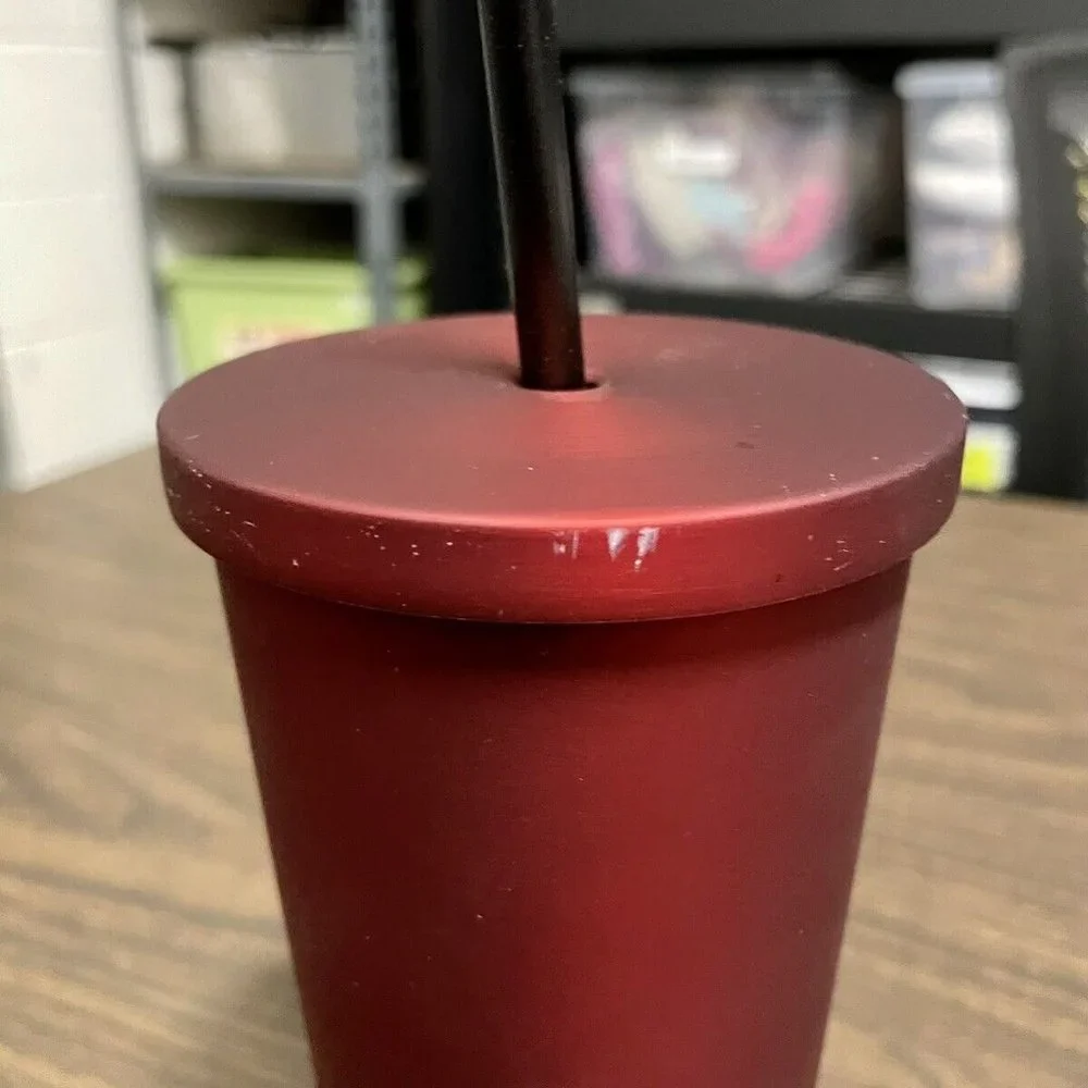 Starbucks Reserve Exclusive Soft Touch Red Burgundy Stainless Steel 16oz Tumbler